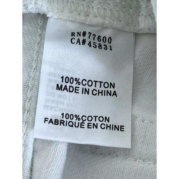 Sandrine Rose x Free People Womens Sz 26 Dust White Raw Hem Cut Off Shor… - Picture 7 of 10